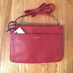 NWT Mat & Nat Crossbody Vegan Leather Bag.